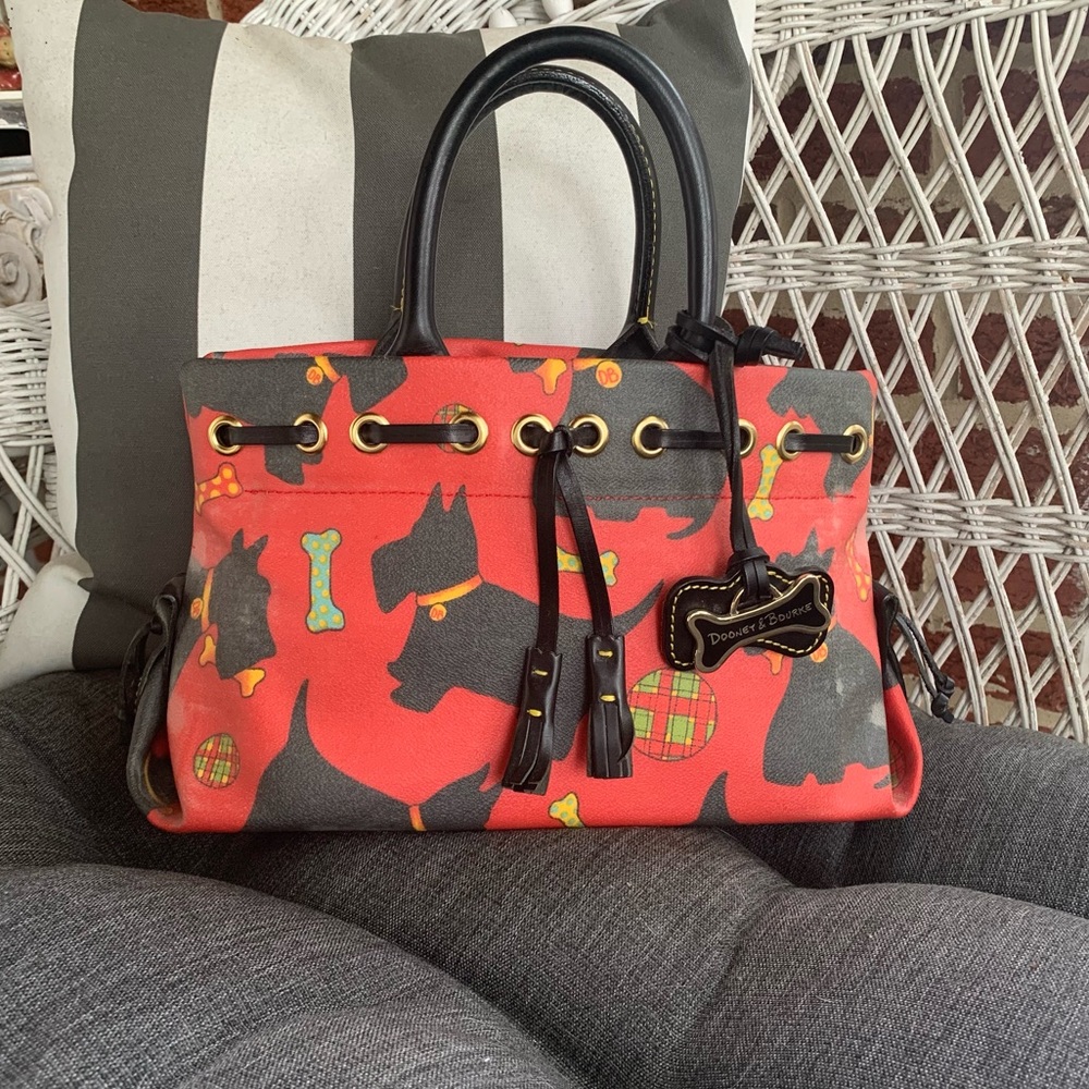 Vintage Dooney and Bourke Terrier Satchel